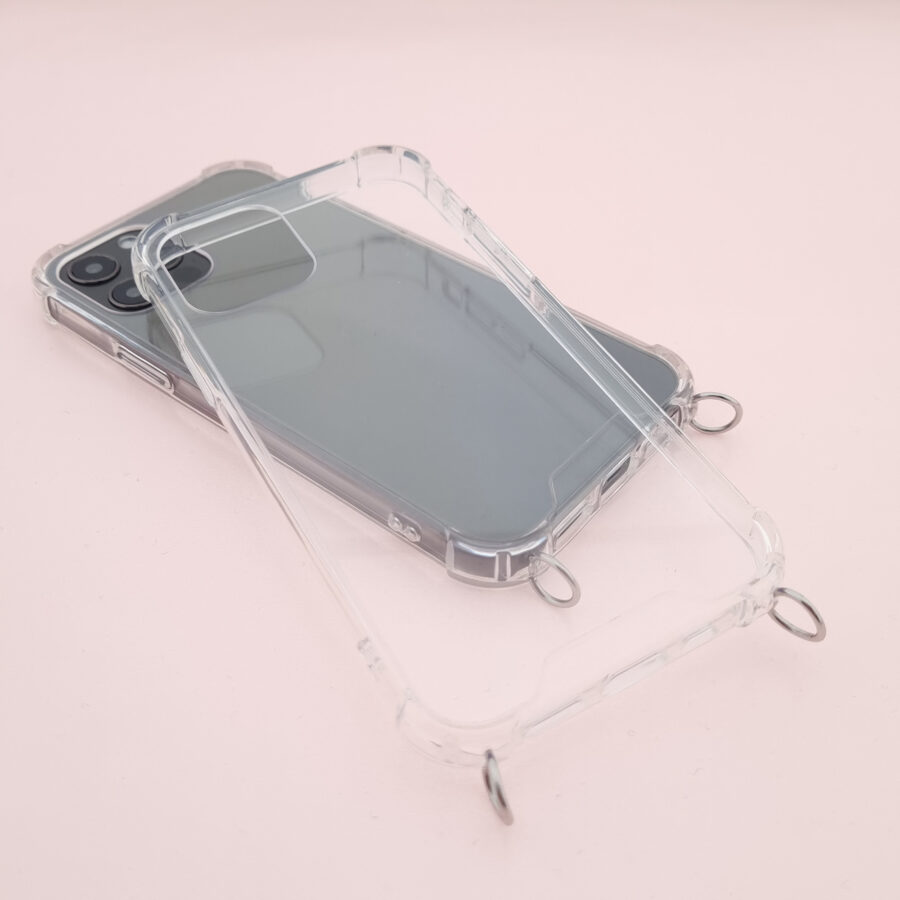 Handyhülle transparent mit Ringen für Handykette – Bild 6