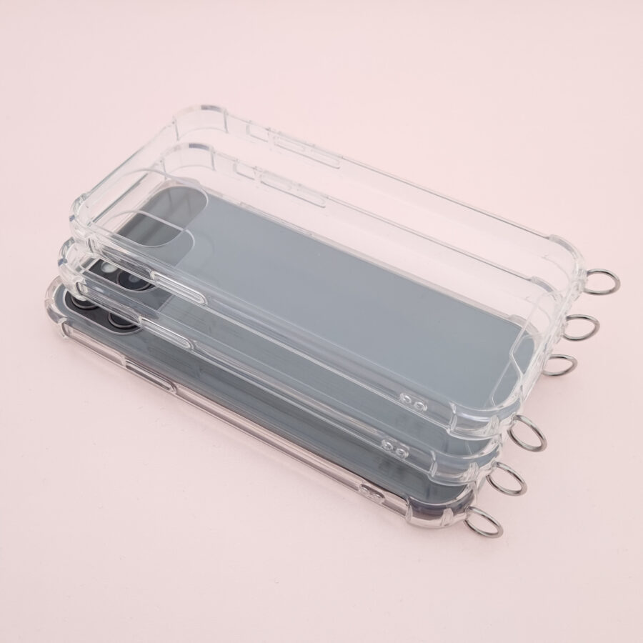 Handyhülle transparent mit Ringen für Handykette – Bild 7