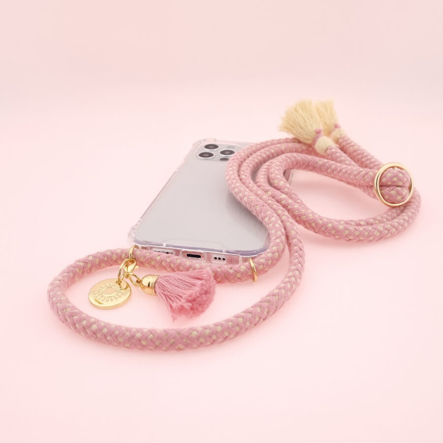 Boho Handykette FLAMINGO inkl. Case – Bild 4
