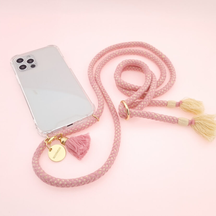 Boho Handykette FLAMINGO inkl. Case – Bild 3