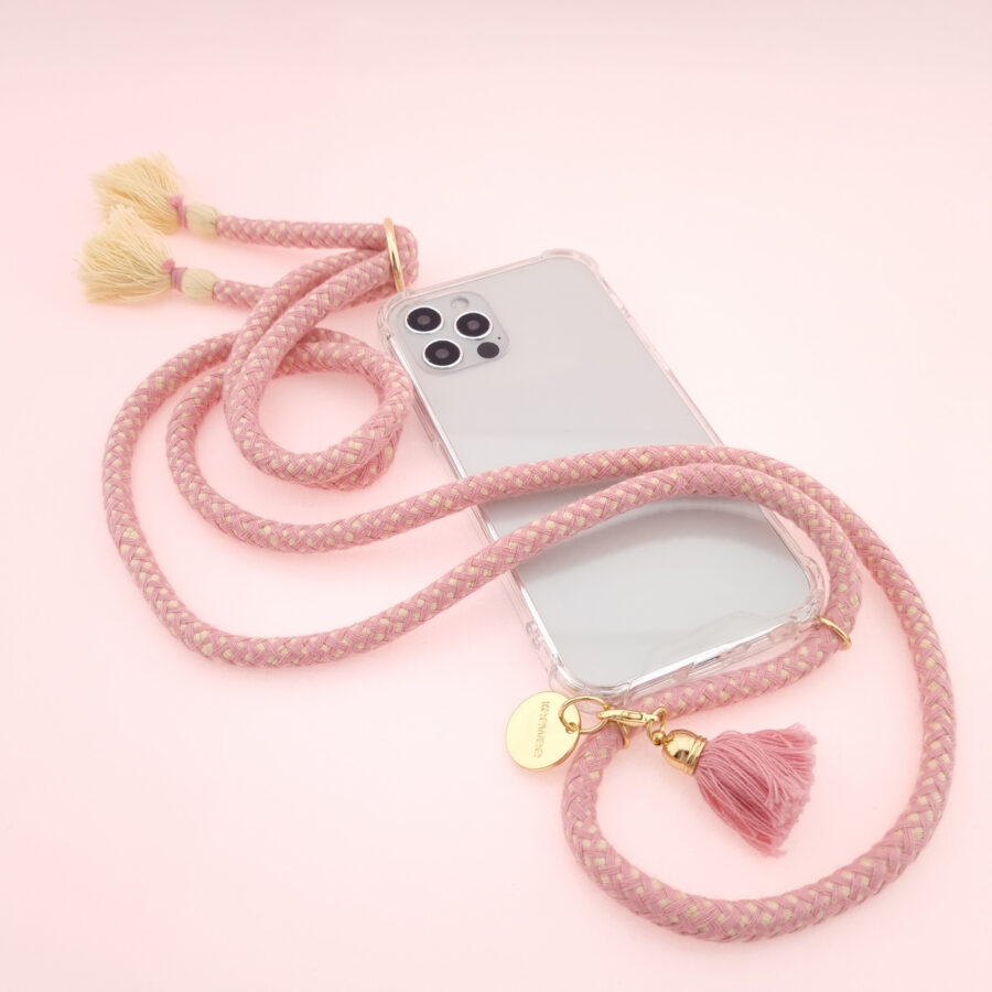 Boho Handykette FLAMINGO inkl. Case – Bild 2