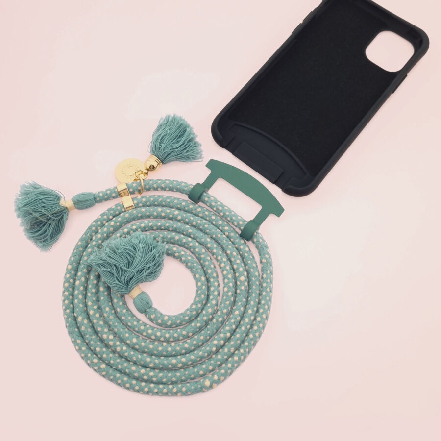 BOHO Handykette BLACK & MAYA Gold inkl. DUO Case – Bild 3