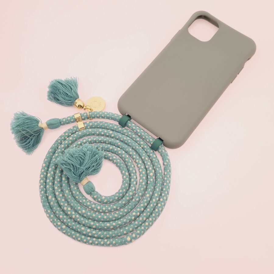 BOHO Handykette GREY & MAYA Gold inkl. DUO Case