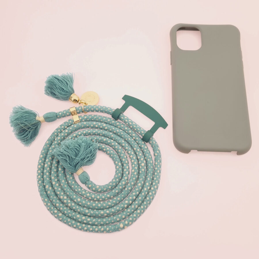 BOHO Handykette GREY & MAYA Gold inkl. DUO Case – Bild 4