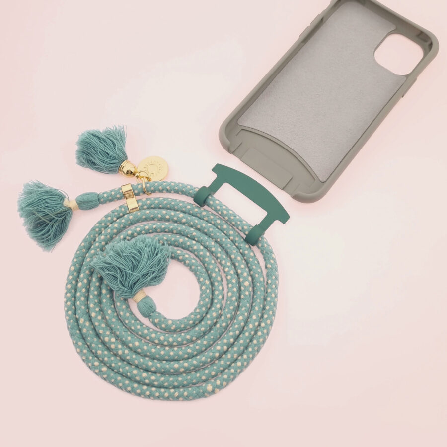 BOHO Handykette GREY & MAYA Gold inkl. DUO Case – Bild 5