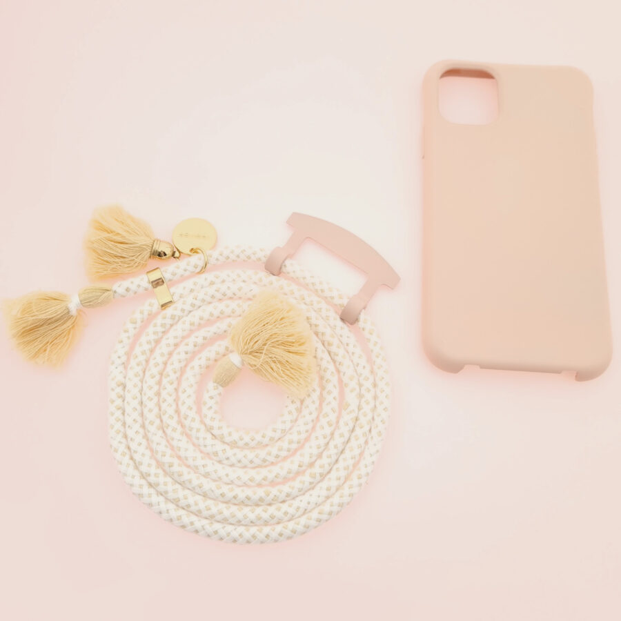 BOHO Handykette ROSY & COCO Gold inkl. DUO Case – Bild 3