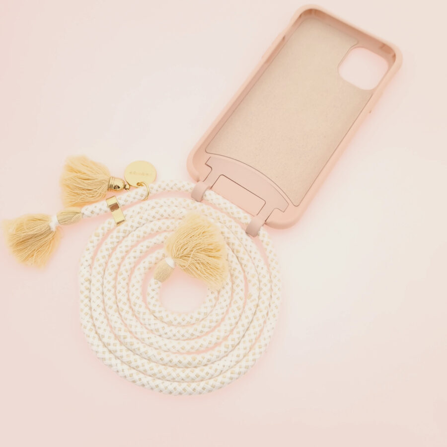 BOHO Handykette ROSY & COCO Gold inkl. DUO Case – Bild 2