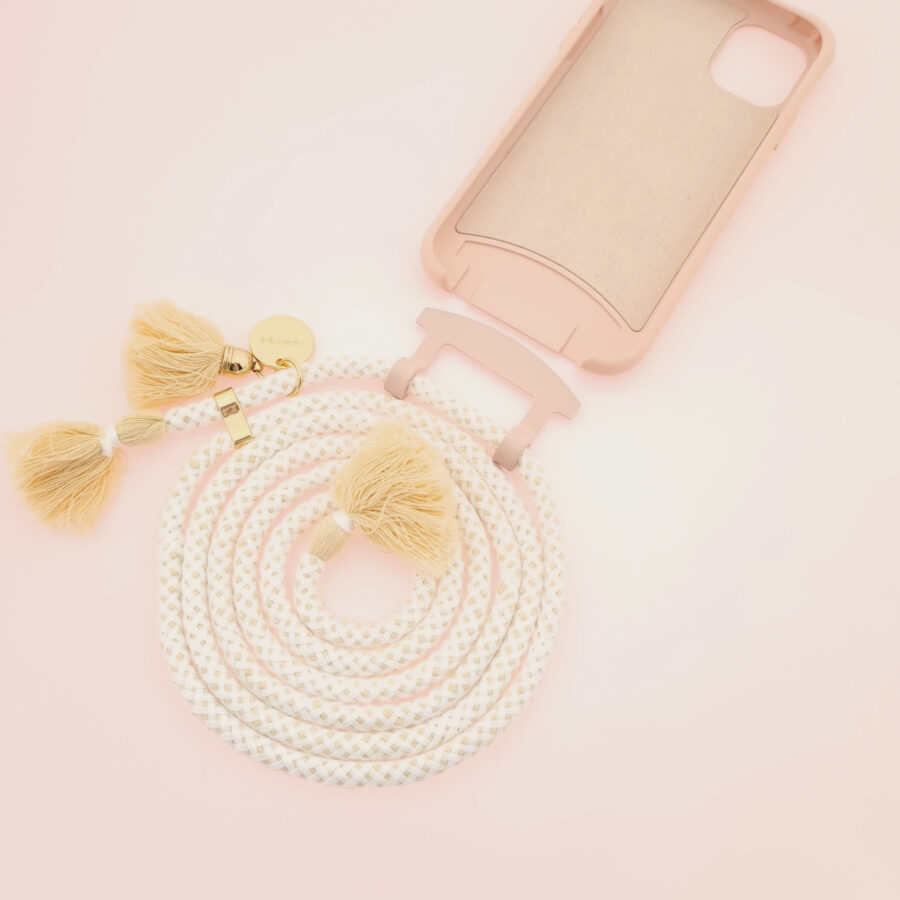 BOHO Handykette ROSY & COCO Gold inkl. DUO Case – Bild 5