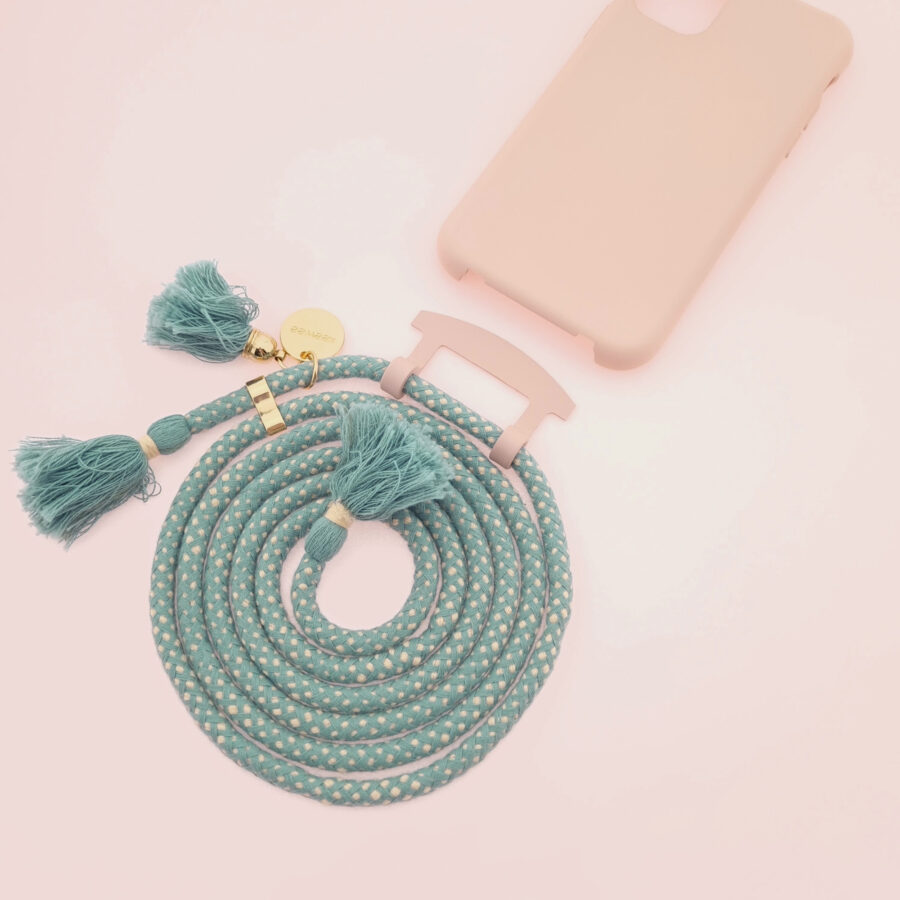 BOHO Handykette ROSY & MAYA Gold inkl. DUO Case – Bild 7