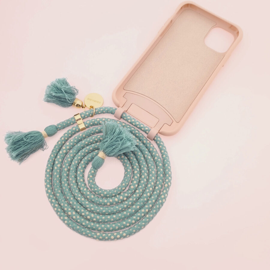 BOHO Handykette ROSY & MAYA Gold inkl. DUO Case – Bild 2