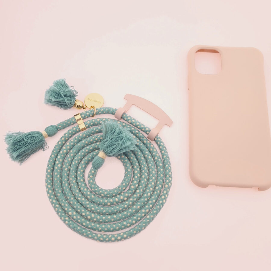 BOHO Handykette ROSY & MAYA Gold inkl. DUO Case – Bild 4