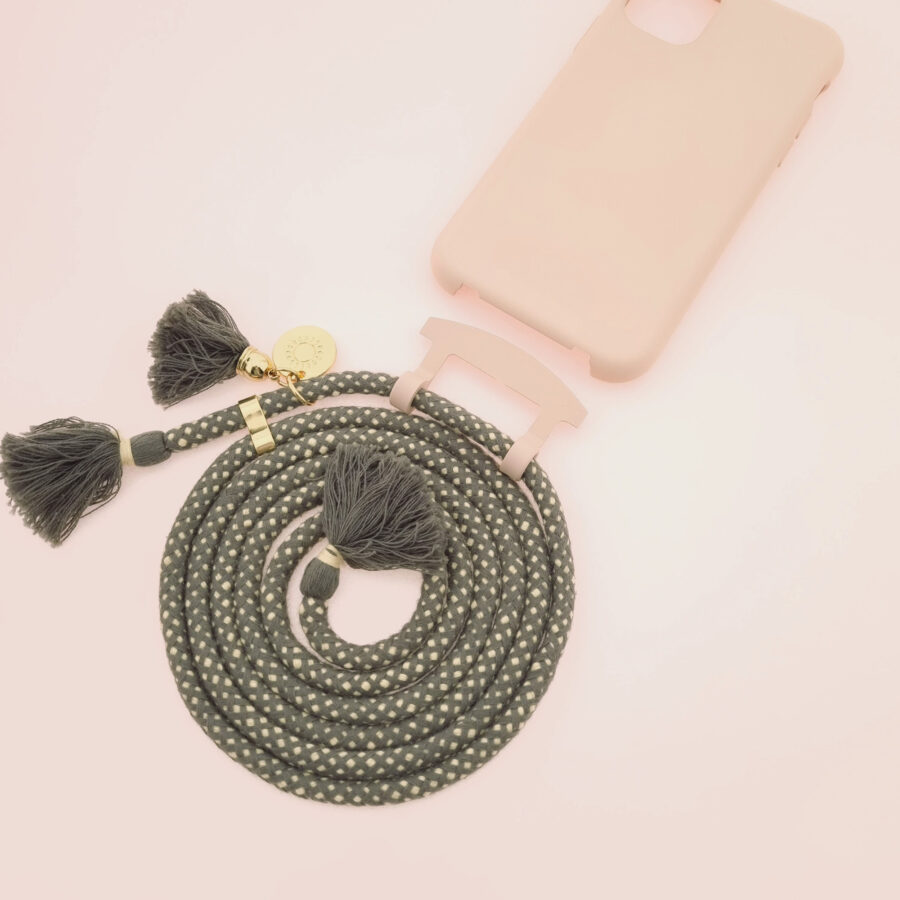 BOHO Handykette ROSY & PEPPER Gold inkl. DUO Case – Bild 3