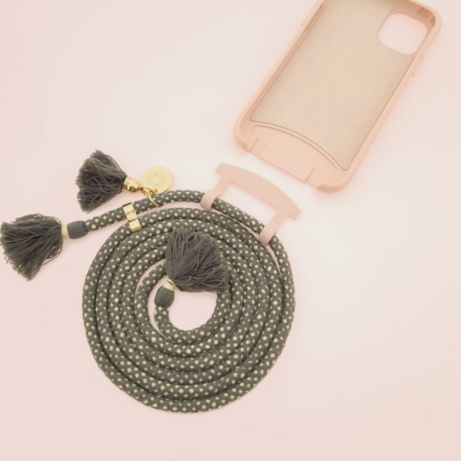 BOHO Handykette ROSY & PEPPER Gold inkl. DUO Case – Bild 4