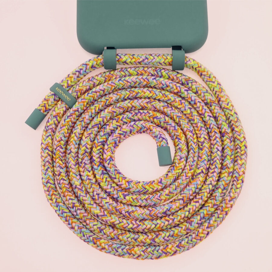Handykette JUST MIX PETROL & FLOWER inkl. DUO Case