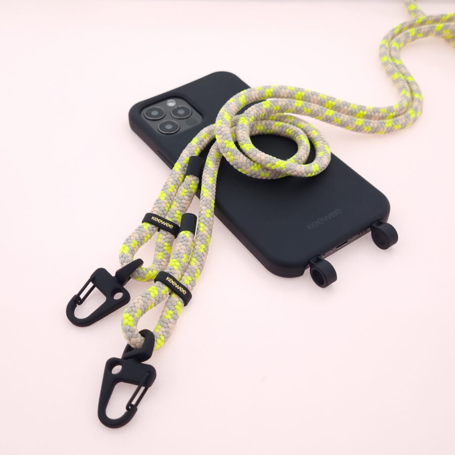 Handykette Just Mix BLACK & NEON Snap inkl. DUO Case