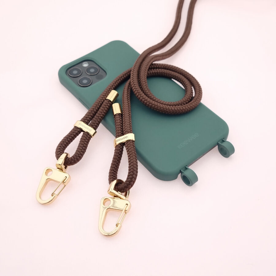 Handykette Just Mix PETROL & CHOCO Snap inkl. DUO Case – Bild 6