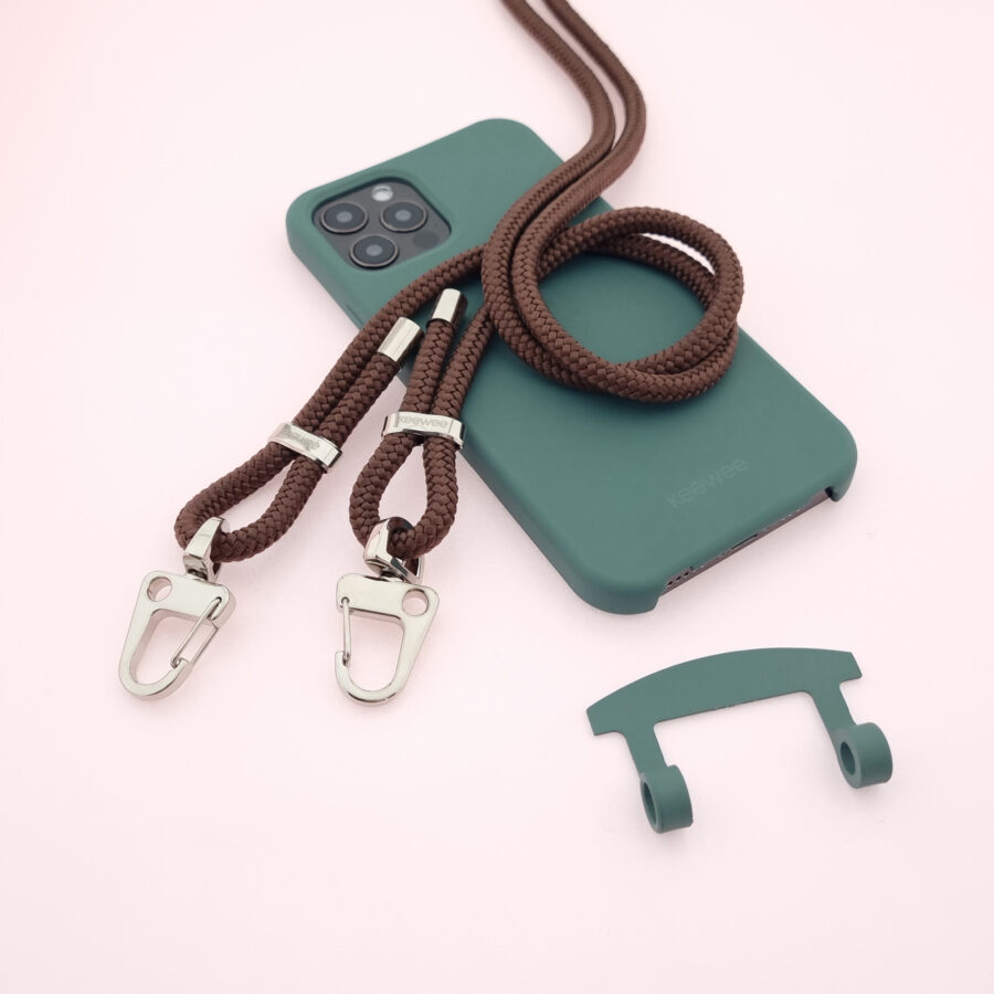 Handykette Just Mix PETROL & CHOCO Snap inkl. DUO Case – Bild 8