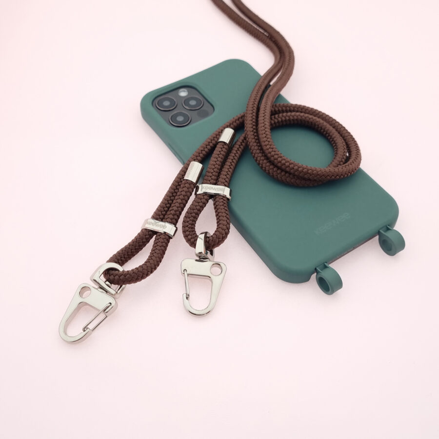Handykette Just Mix PETROL & CHOCO Snap inkl. DUO Case – Bild 2
