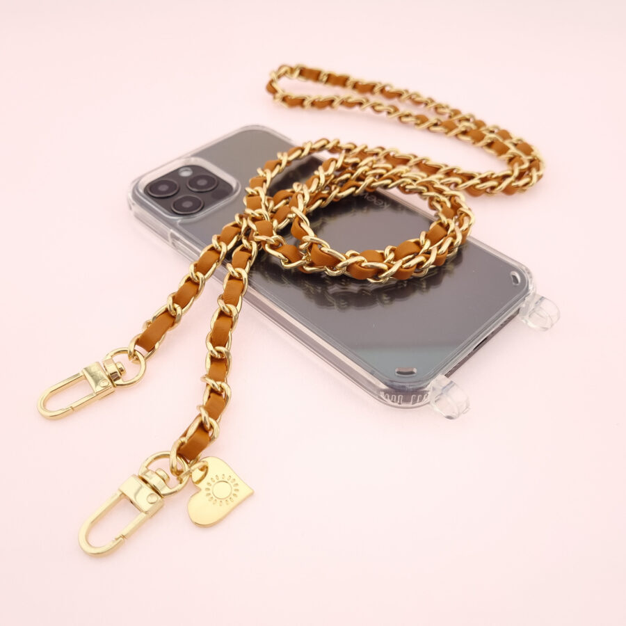 Handykette GOLD METAL CAMEL Snap inkl. Case – Bild 3