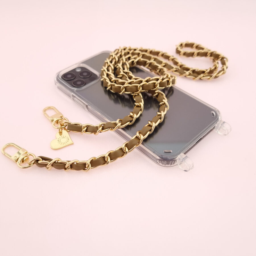 Handykette GOLD METAL MACCHIATO Snap inkl. Case – Bild 2