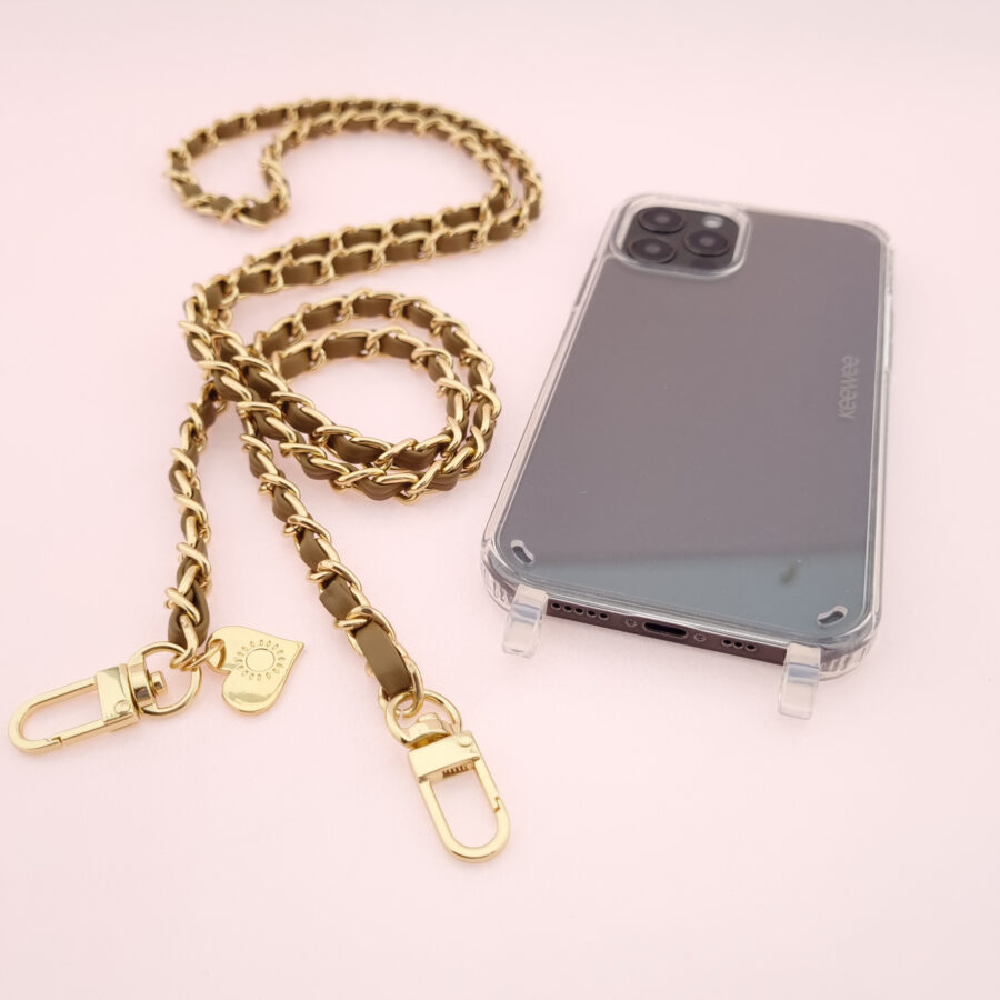 Handykette GOLD METAL MACCHIATO Snap inkl. Case