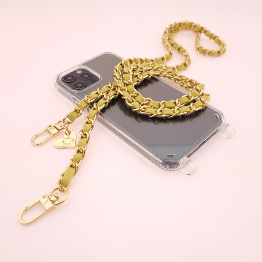 Handykette GOLD METAL TACO Snap inkl. Case