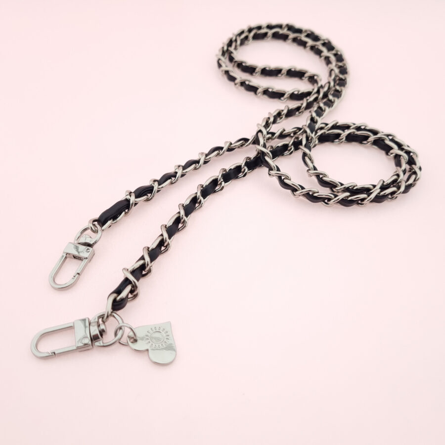 Handykette SILBER METAL BLACK Snap – Bild 5