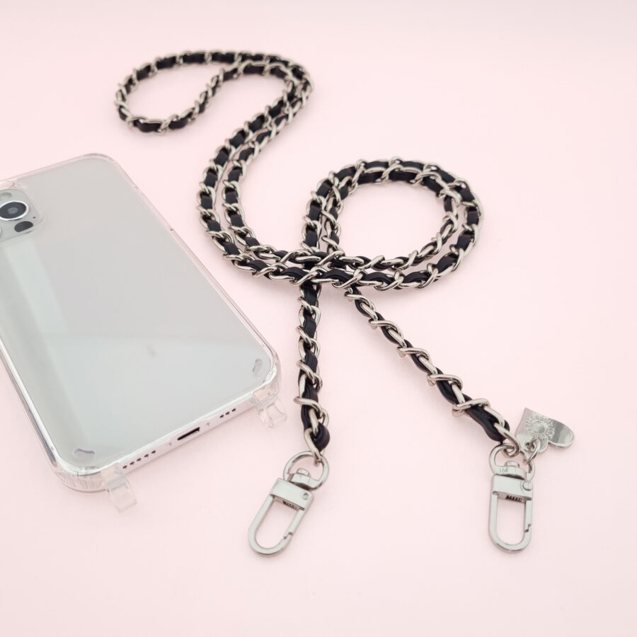 Handykette SILBER METAL BLACK Snap inkl. Case – Bild 7