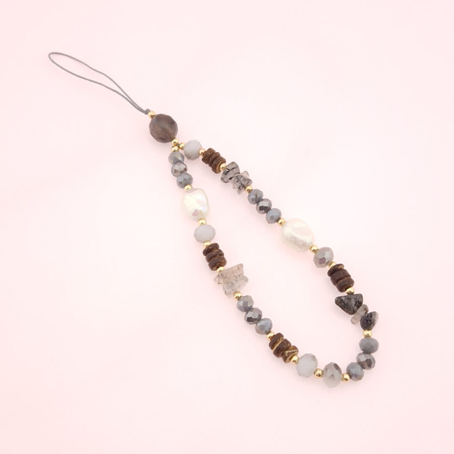 Phone Charm Diamonds & Pearls GREY – Bild 2