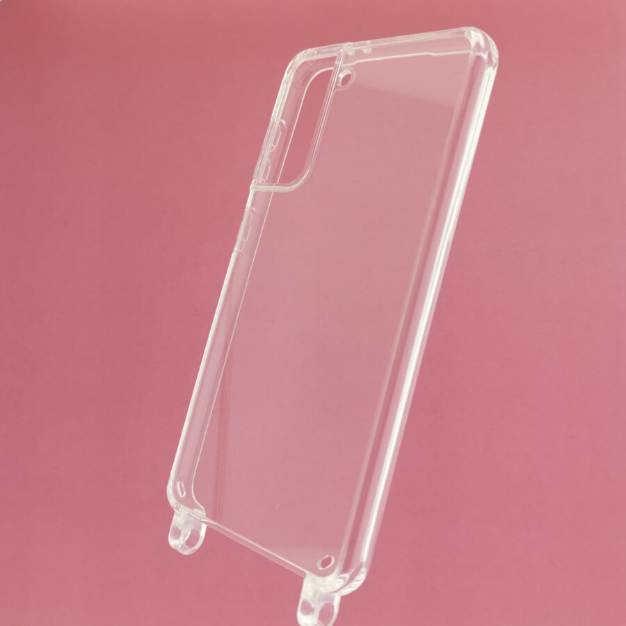Premium Handyhülle transparent mit Ösen für Handykette – Bild 2