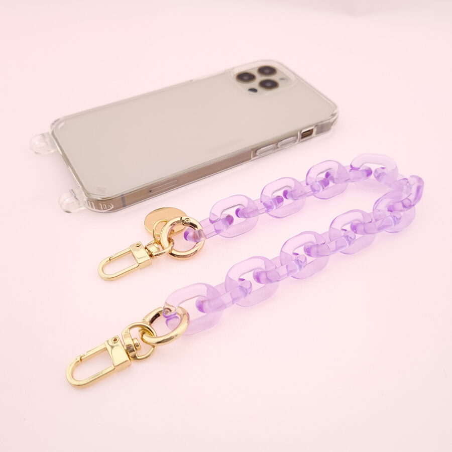 Phone Charm Pop Art CRYSTAL LILAC