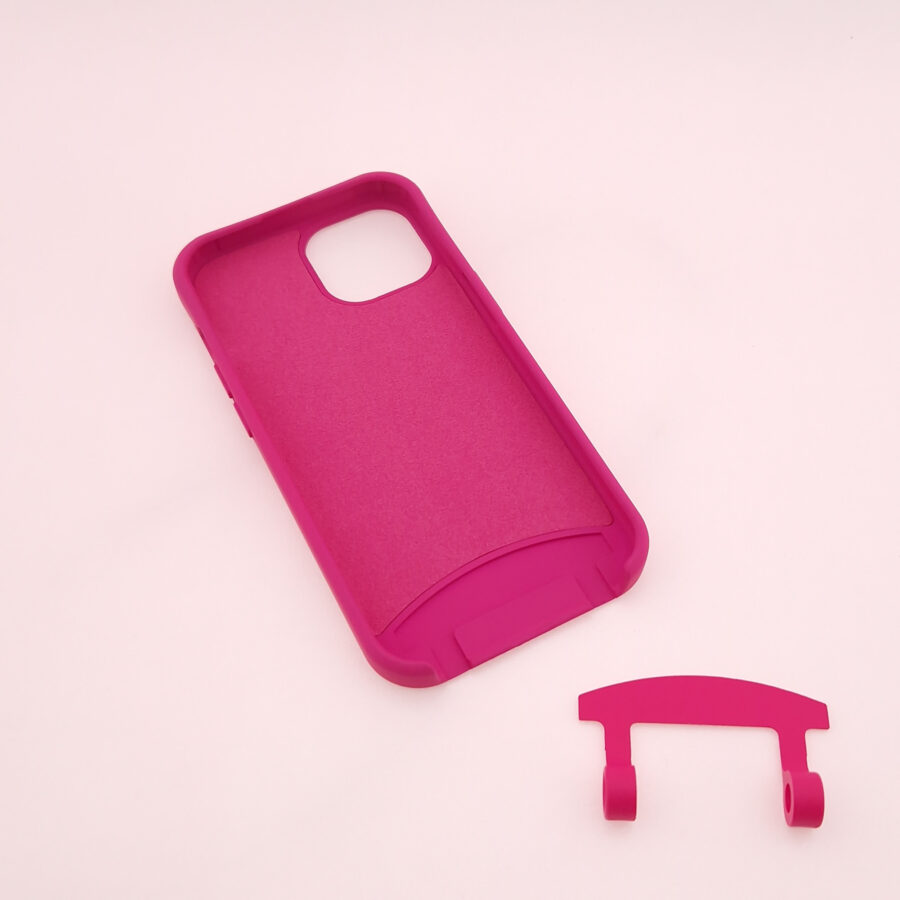 DUO Case FUCHSIA inkl. Connector für 2in1 Handykette – Bild 3