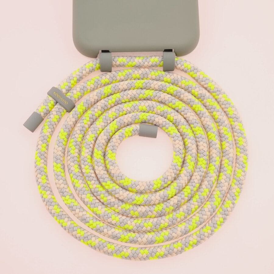 Handykette JUST MIX GREY & NEON inkl. DUO Case